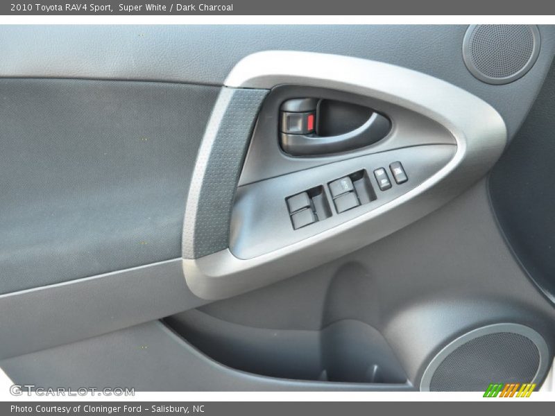 Super White / Dark Charcoal 2010 Toyota RAV4 Sport