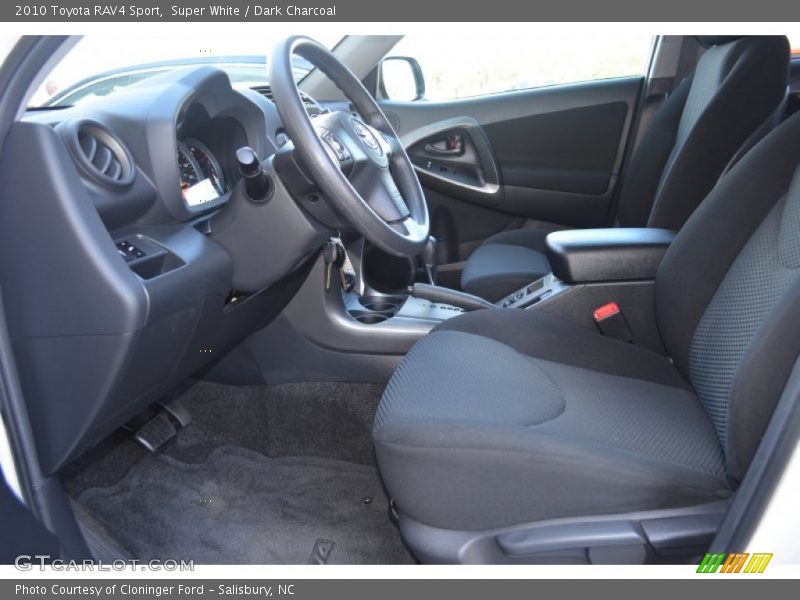 Super White / Dark Charcoal 2010 Toyota RAV4 Sport