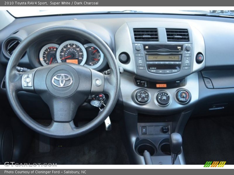 Super White / Dark Charcoal 2010 Toyota RAV4 Sport