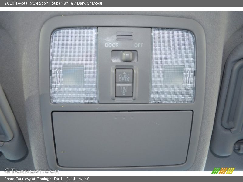 Super White / Dark Charcoal 2010 Toyota RAV4 Sport