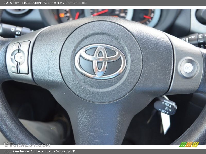 Super White / Dark Charcoal 2010 Toyota RAV4 Sport