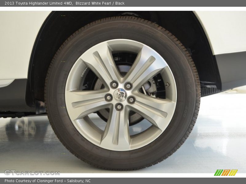 Blizzard White Pearl / Black 2013 Toyota Highlander Limited 4WD