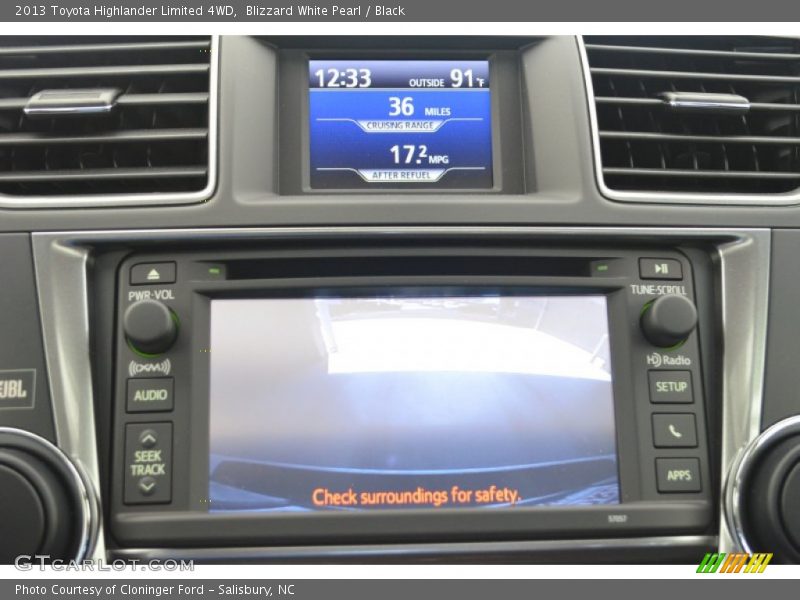Blizzard White Pearl / Black 2013 Toyota Highlander Limited 4WD
