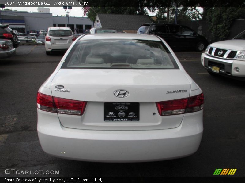 Arctic White / Gray 2007 Hyundai Sonata GLS