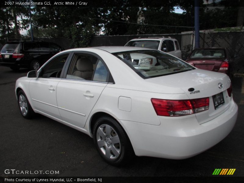 Arctic White / Gray 2007 Hyundai Sonata GLS