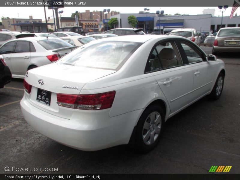 Arctic White / Gray 2007 Hyundai Sonata GLS