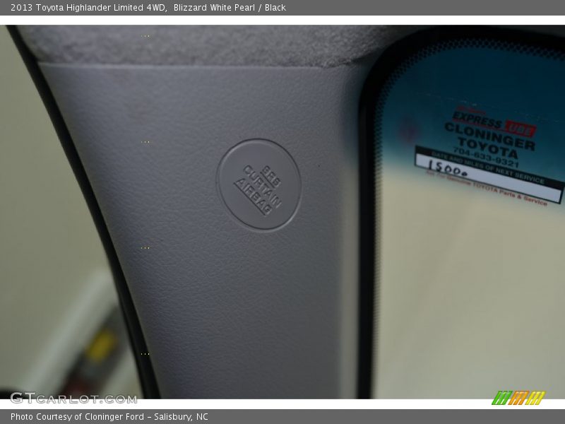 Blizzard White Pearl / Black 2013 Toyota Highlander Limited 4WD