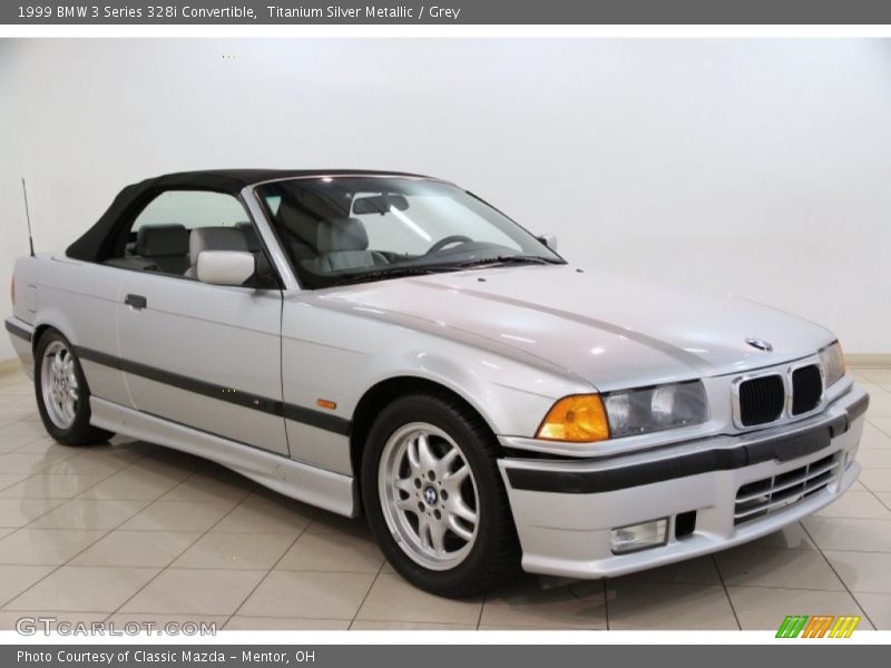 Titanium Silver Metallic / Grey 1999 BMW 3 Series 328i Convertible