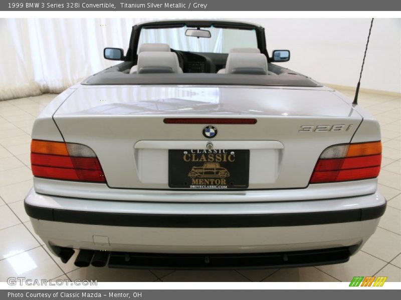 Titanium Silver Metallic / Grey 1999 BMW 3 Series 328i Convertible
