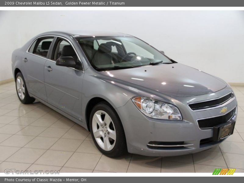 Golden Pewter Metallic / Titanium 2009 Chevrolet Malibu LS Sedan