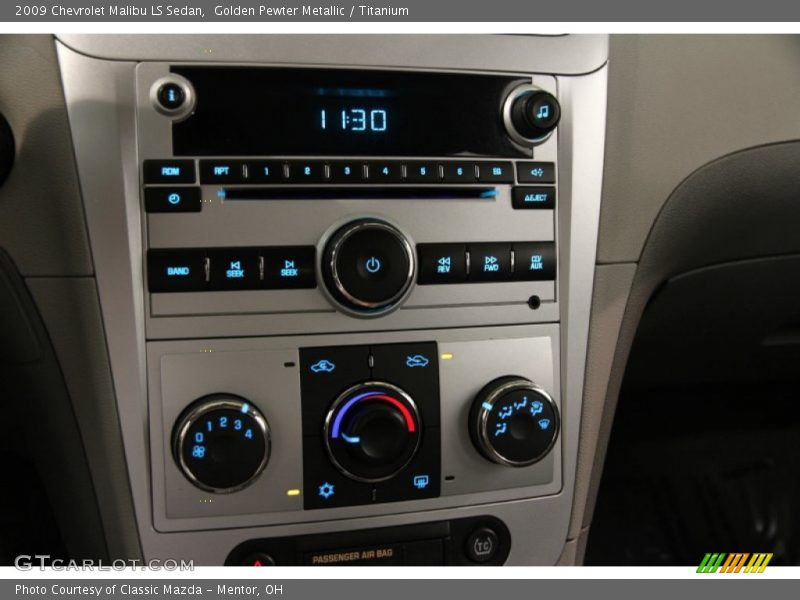 Golden Pewter Metallic / Titanium 2009 Chevrolet Malibu LS Sedan