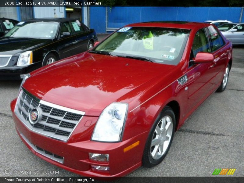 Crystal Red / Cashmere 2008 Cadillac STS 4 V6 AWD