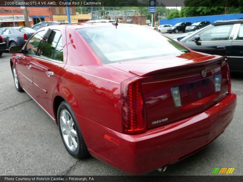 Crystal Red / Cashmere 2008 Cadillac STS 4 V6 AWD