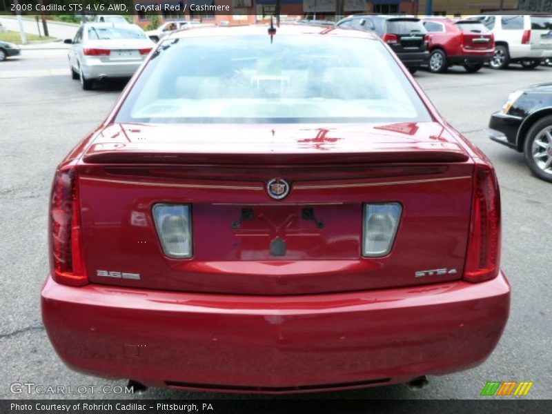 Crystal Red / Cashmere 2008 Cadillac STS 4 V6 AWD