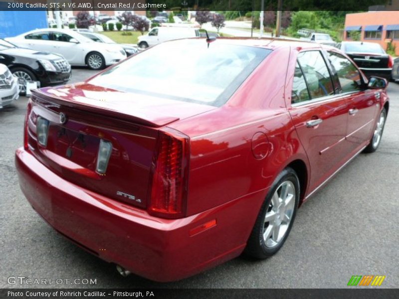 Crystal Red / Cashmere 2008 Cadillac STS 4 V6 AWD