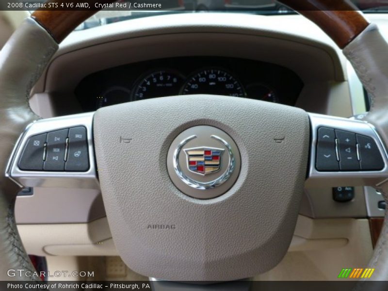 Crystal Red / Cashmere 2008 Cadillac STS 4 V6 AWD
