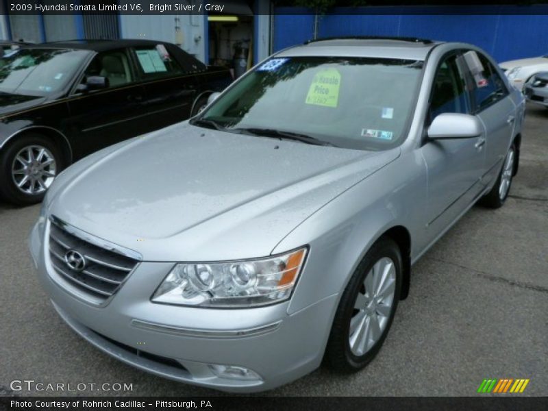 Bright Silver / Gray 2009 Hyundai Sonata Limited V6