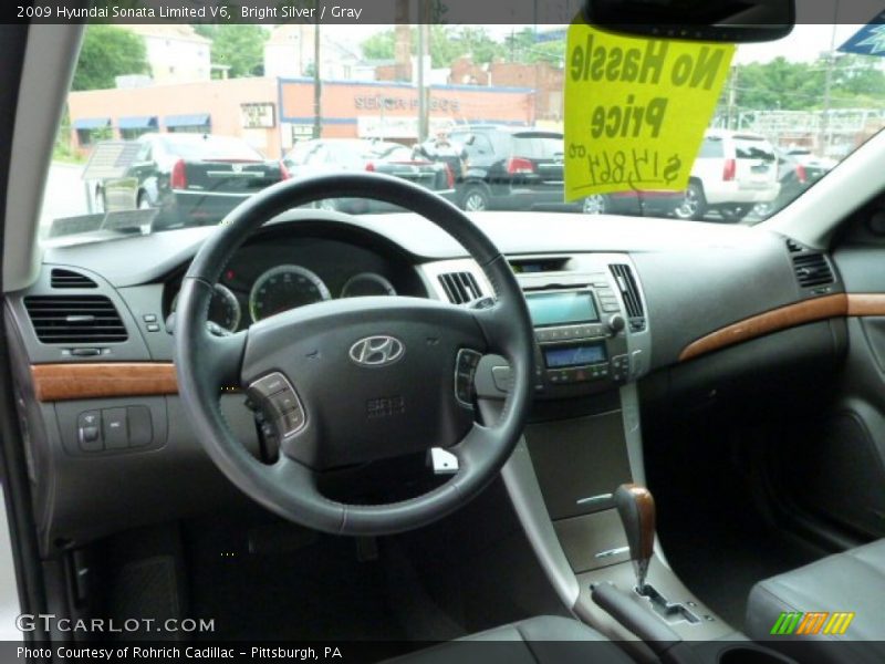 Bright Silver / Gray 2009 Hyundai Sonata Limited V6