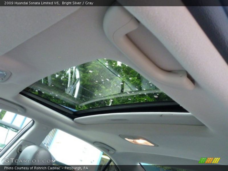 Bright Silver / Gray 2009 Hyundai Sonata Limited V6