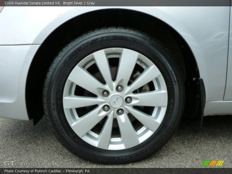 Bright Silver / Gray 2009 Hyundai Sonata Limited V6