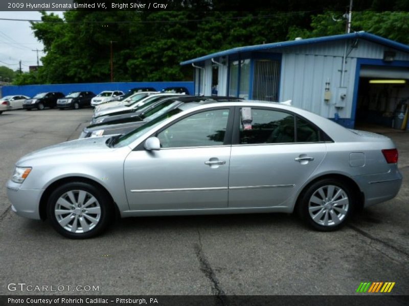 Bright Silver / Gray 2009 Hyundai Sonata Limited V6