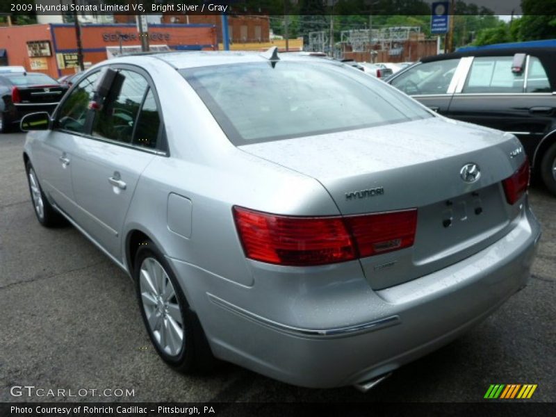 Bright Silver / Gray 2009 Hyundai Sonata Limited V6
