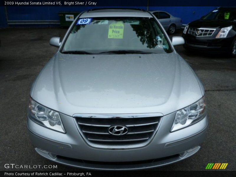 Bright Silver / Gray 2009 Hyundai Sonata Limited V6