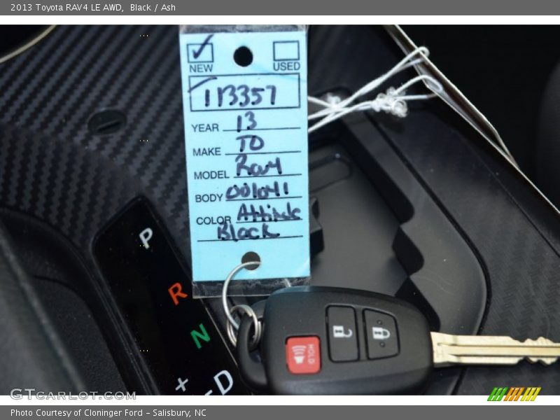 Black / Ash 2013 Toyota RAV4 LE AWD