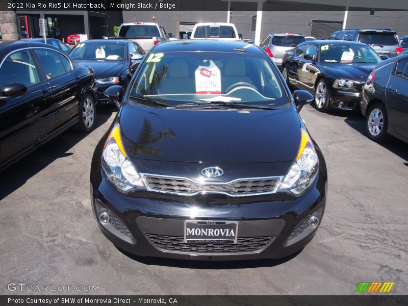 Midnight Black / Beige 2012 Kia Rio Rio5 LX Hatchback