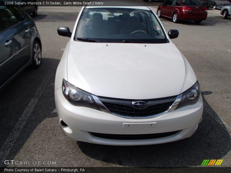 Satin White Pearl / Ivory 2008 Subaru Impreza 2.5i Sedan