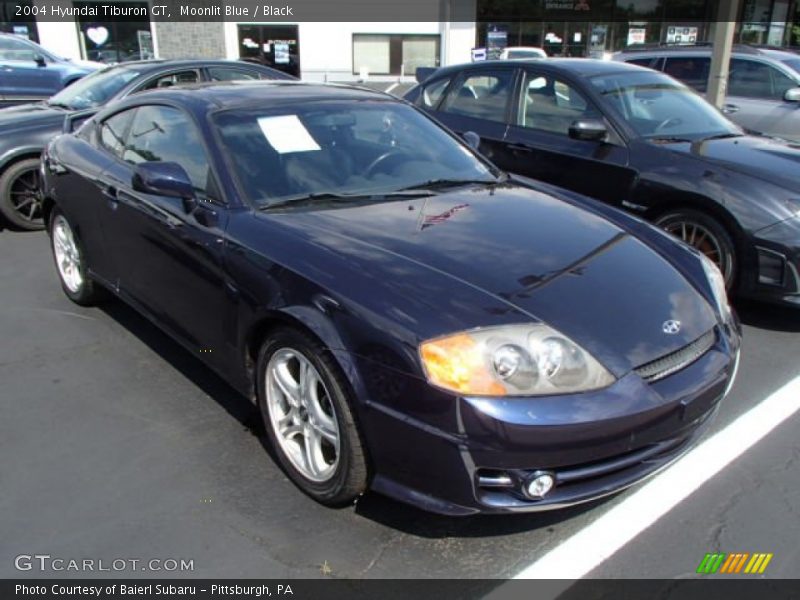 Moonlit Blue / Black 2004 Hyundai Tiburon GT