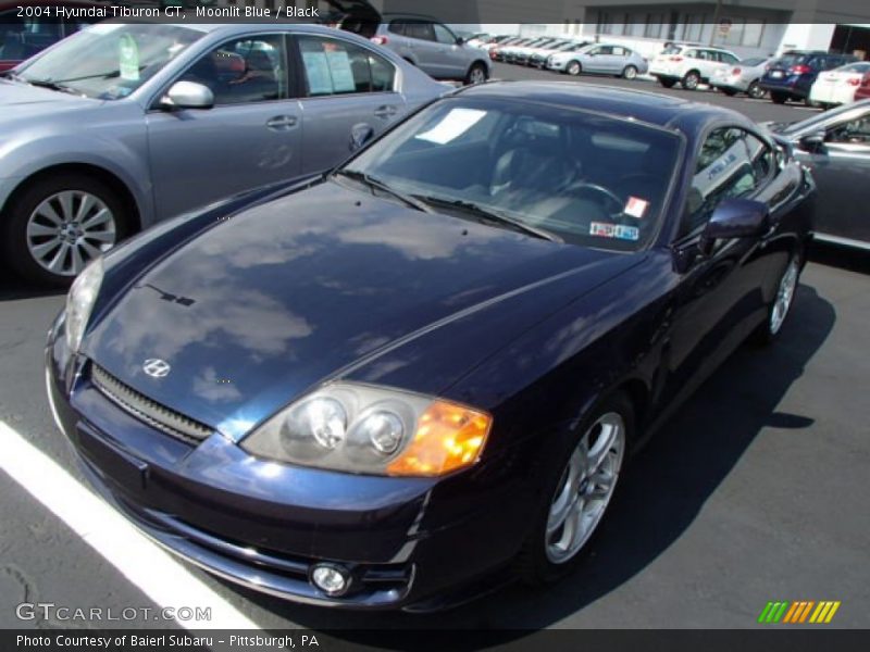 Moonlit Blue / Black 2004 Hyundai Tiburon GT