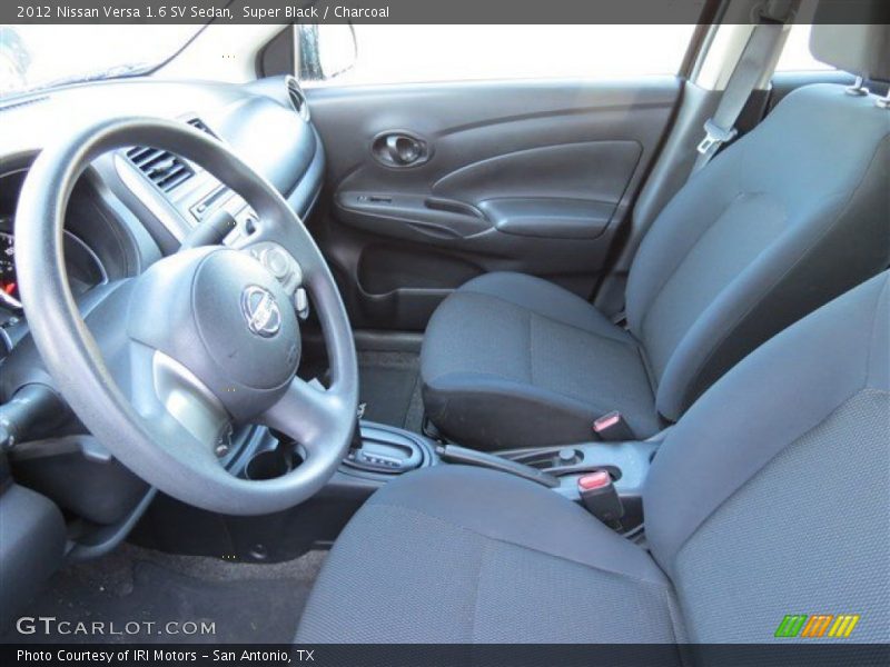 Super Black / Charcoal 2012 Nissan Versa 1.6 SV Sedan