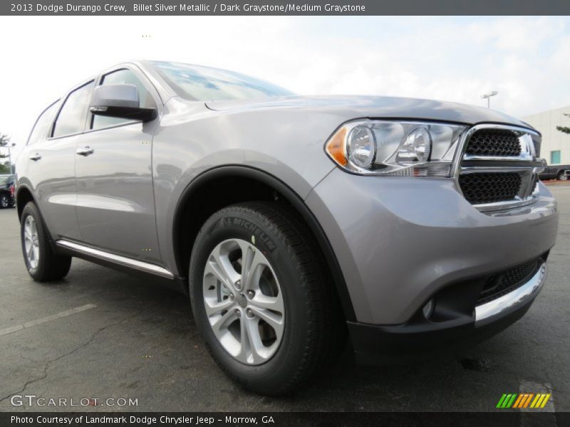 Billet Silver Metallic / Dark Graystone/Medium Graystone 2013 Dodge Durango Crew