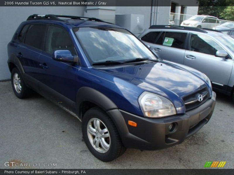 Nautical Blue Metallic / Gray 2006 Hyundai Tucson GLS V6