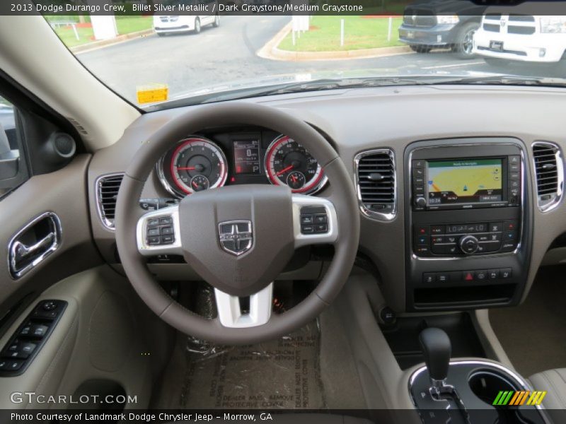 Billet Silver Metallic / Dark Graystone/Medium Graystone 2013 Dodge Durango Crew