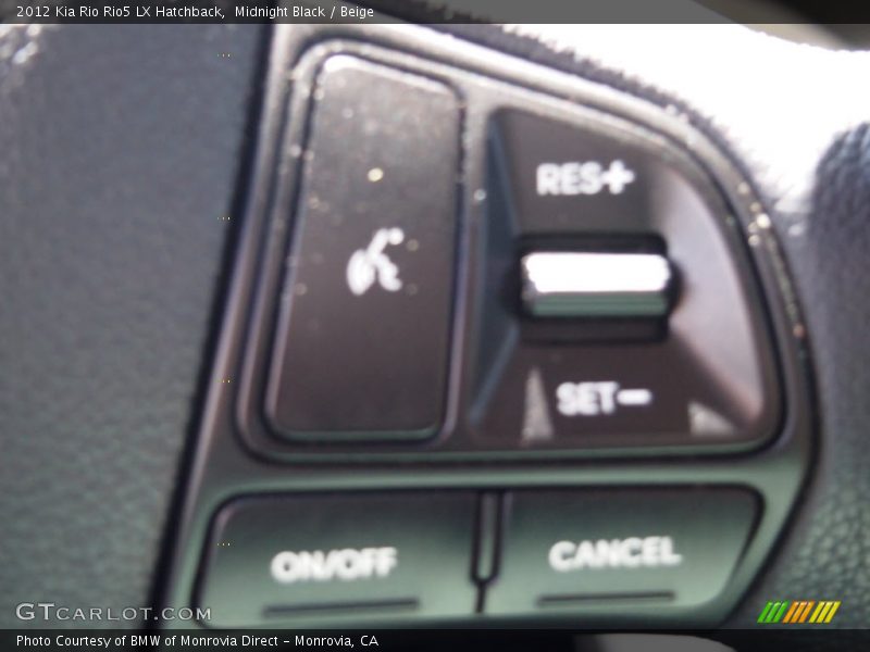 Controls of 2012 Rio Rio5 LX Hatchback