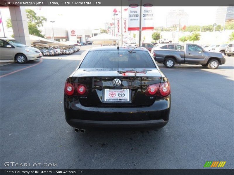 Black / Anthracite Black 2008 Volkswagen Jetta S Sedan