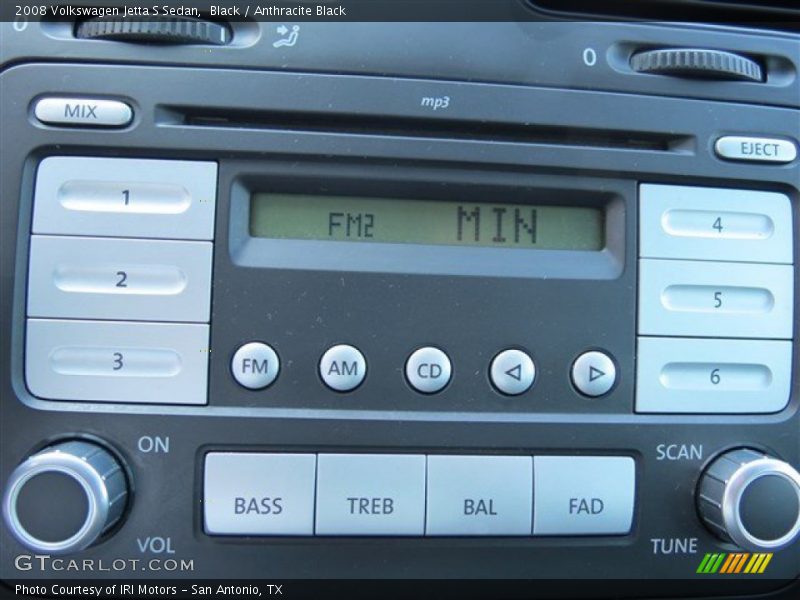 Black / Anthracite Black 2008 Volkswagen Jetta S Sedan