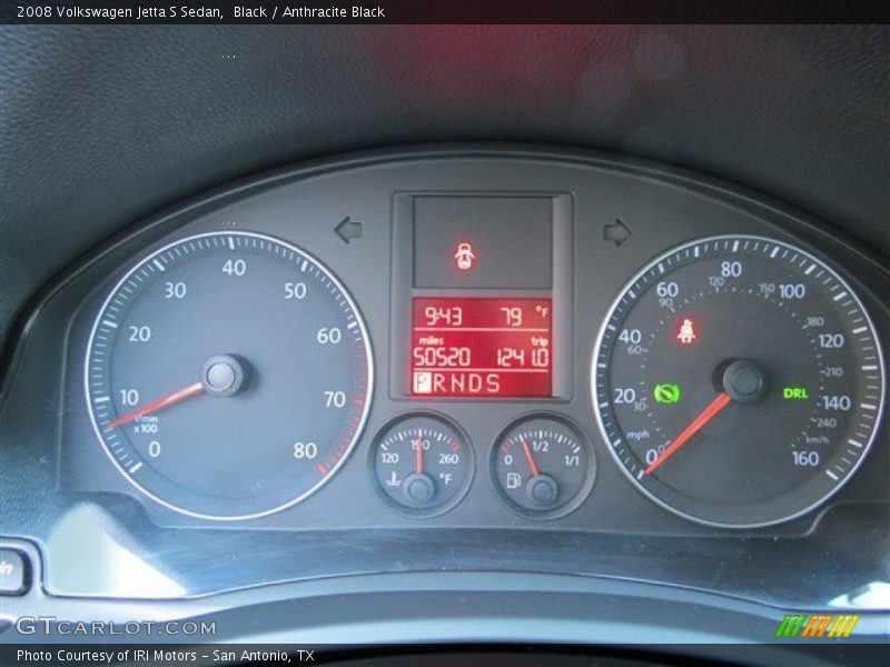 Black / Anthracite Black 2008 Volkswagen Jetta S Sedan