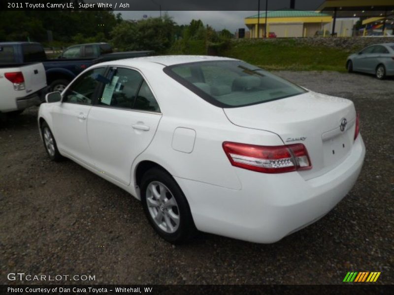 Super White / Ash 2011 Toyota Camry LE
