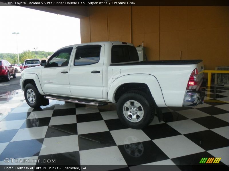 Super White / Graphite Gray 2009 Toyota Tacoma V6 PreRunner Double Cab