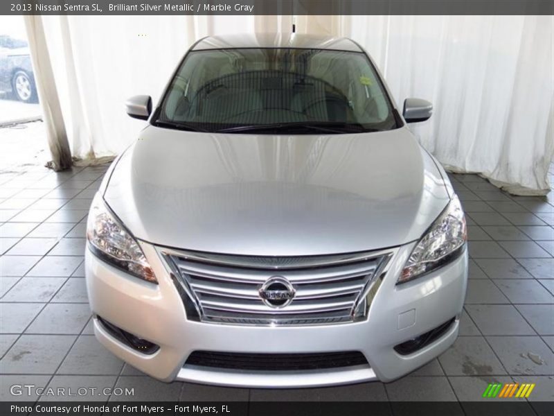 Brilliant Silver Metallic / Marble Gray 2013 Nissan Sentra SL