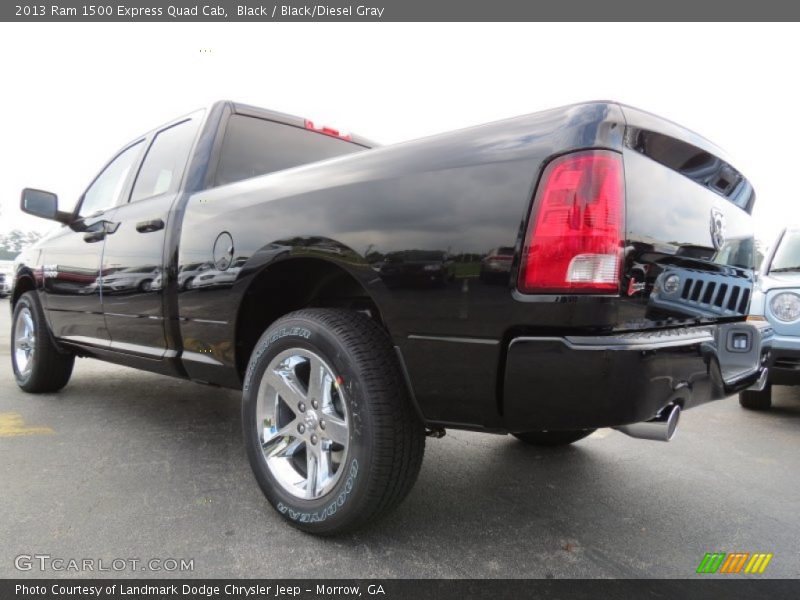 Black / Black/Diesel Gray 2013 Ram 1500 Express Quad Cab