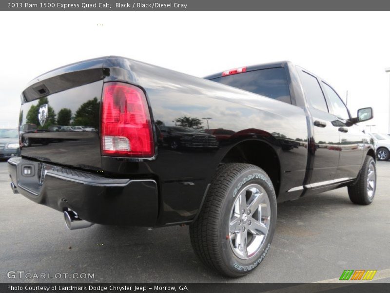 Black / Black/Diesel Gray 2013 Ram 1500 Express Quad Cab