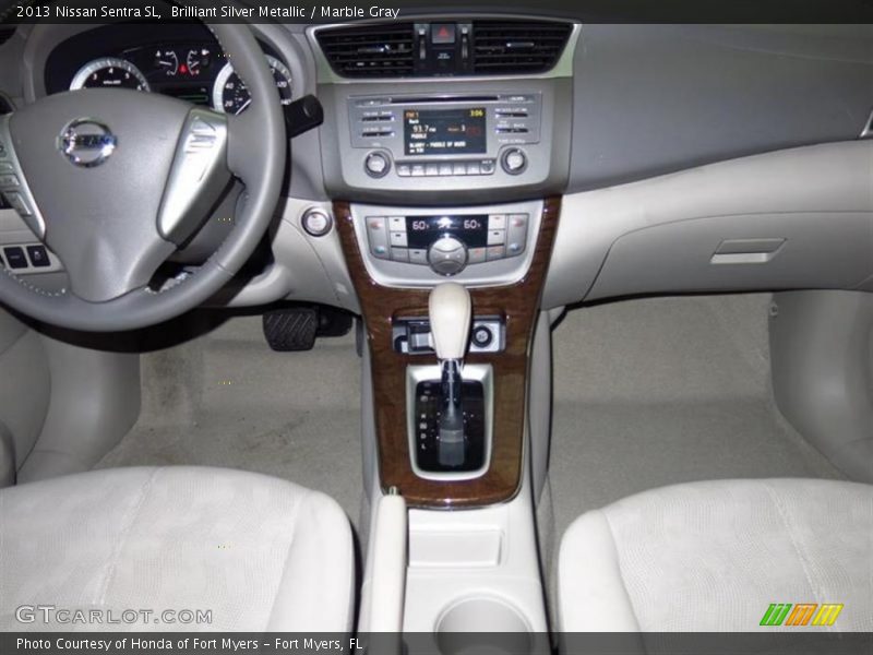 Brilliant Silver Metallic / Marble Gray 2013 Nissan Sentra SL