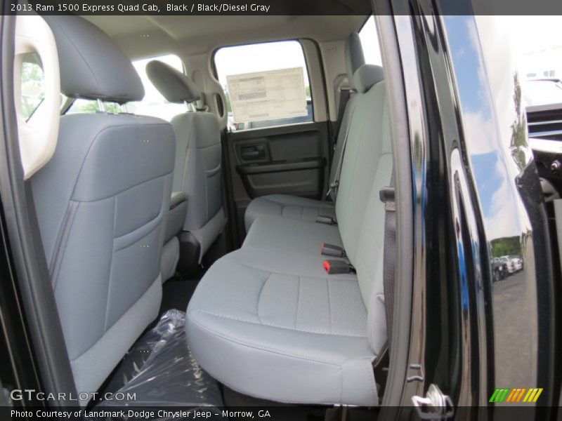 Black / Black/Diesel Gray 2013 Ram 1500 Express Quad Cab