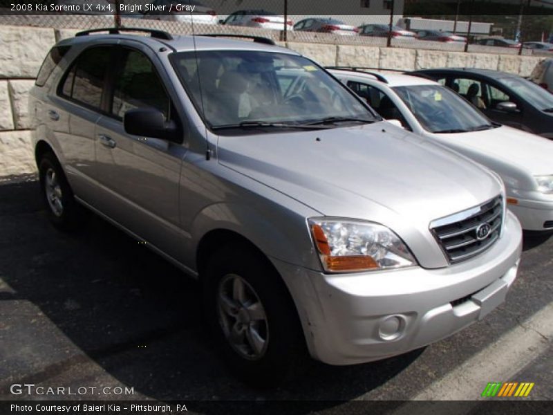 Bright Silver / Gray 2008 Kia Sorento LX 4x4