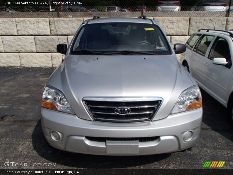 Bright Silver / Gray 2008 Kia Sorento LX 4x4
