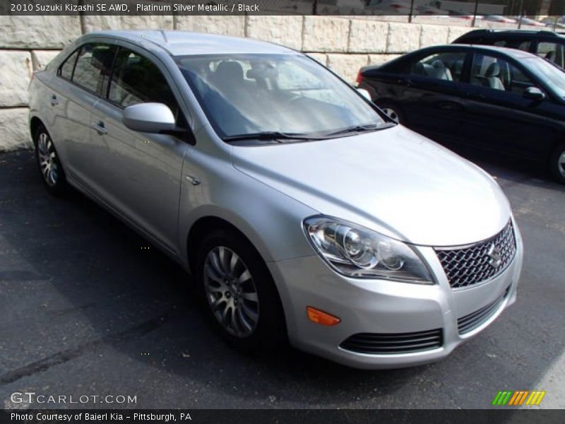 Platinum Silver Metallic / Black 2010 Suzuki Kizashi SE AWD